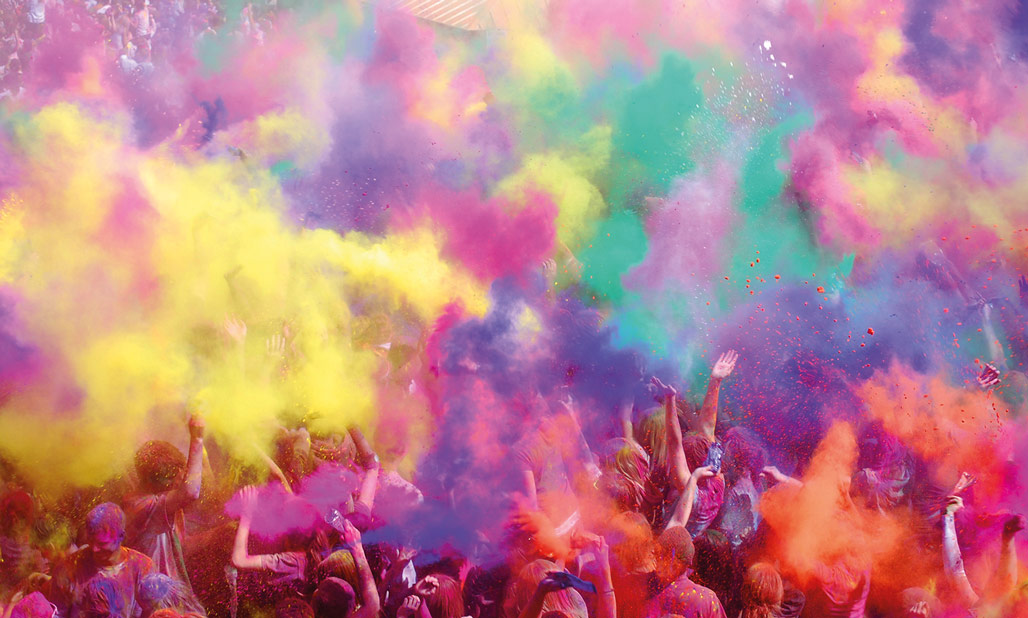 Holi Festival, The big toss by Vannie Lou