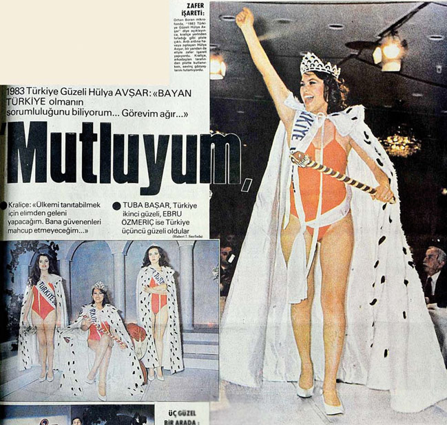 Hülya-Avşar 1983 Güzellik Yarışması haberi