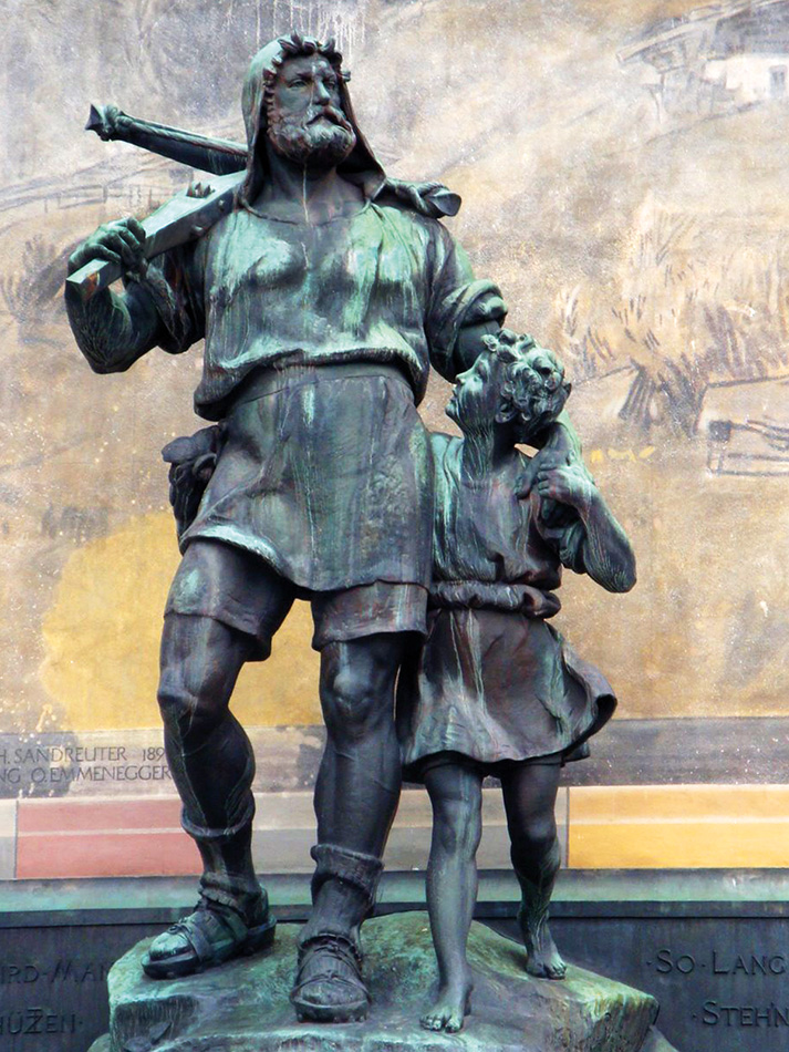 İsviçre'deki William Tell heykeli