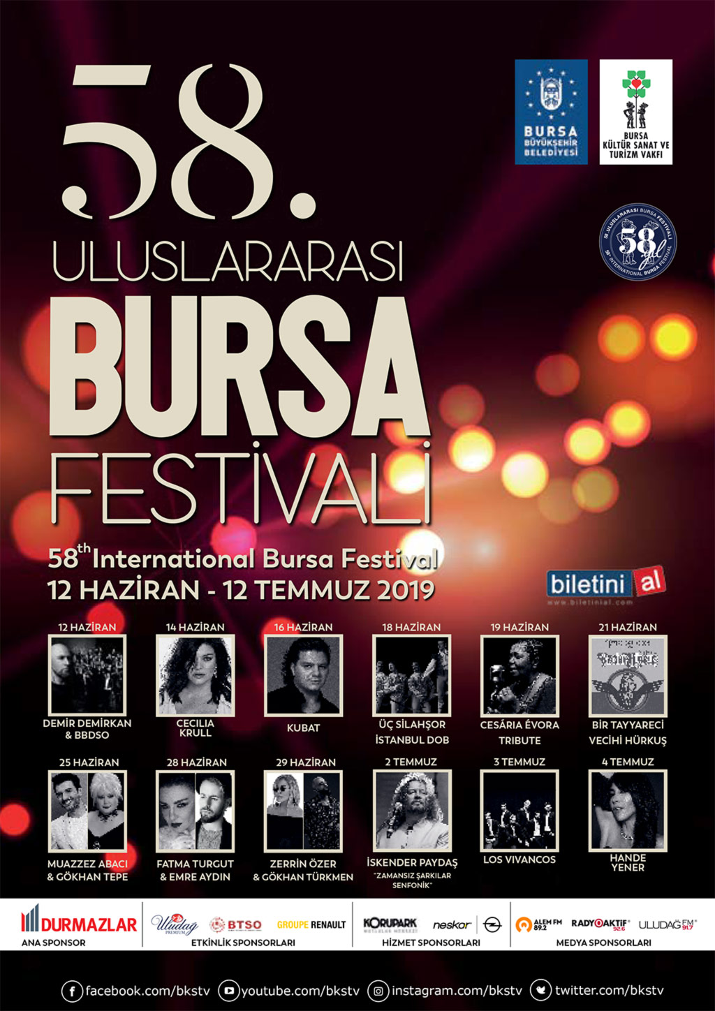 58. Uluslararası Bursa Festivali 58. Uluslararası Bursa Festivali