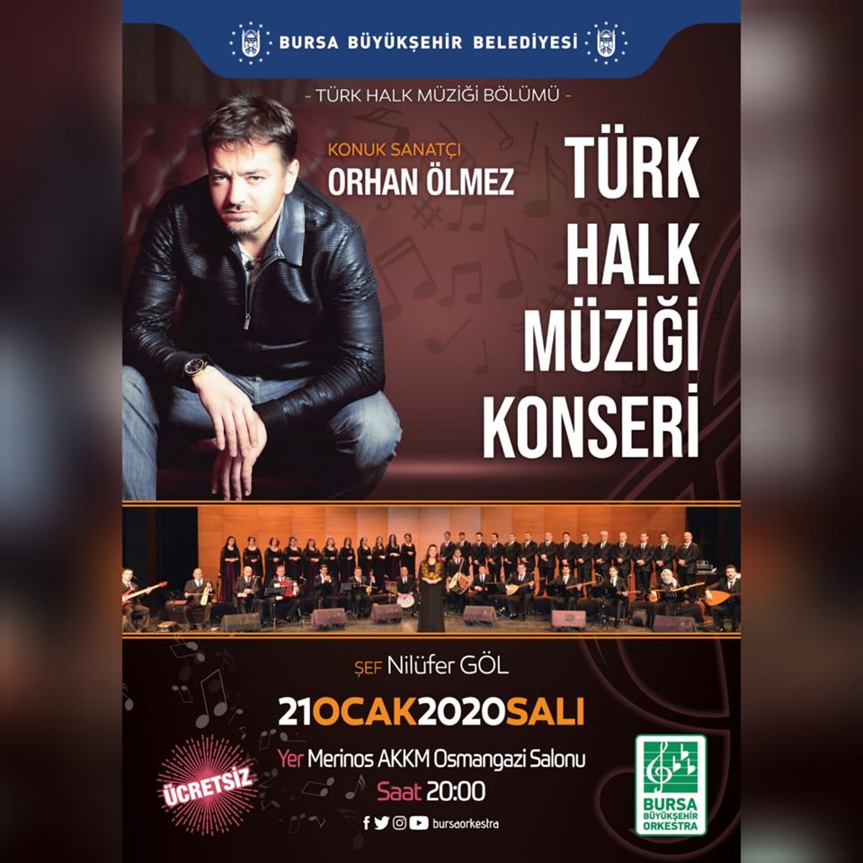 Orhan Ölmez Türk Halk Müziği Bursa konseri