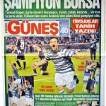 Bursaspor şampiyonluk - gazete haberi