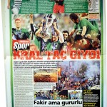 Bursaspor şampiyonluk - gazete haberi