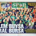 Bursaspor şampiyonluk - gazete haberi