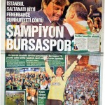 Bursaspor şampiyonluk - gazete haberi