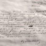 Atatürk'ün Merinos'un açılışında onur defterine yazdığı satırlar (Merinos Tekstil ve Sanayi Müzesi)