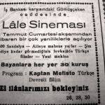 Ant 1 Ocak 1950 Pazar Lale Sineması